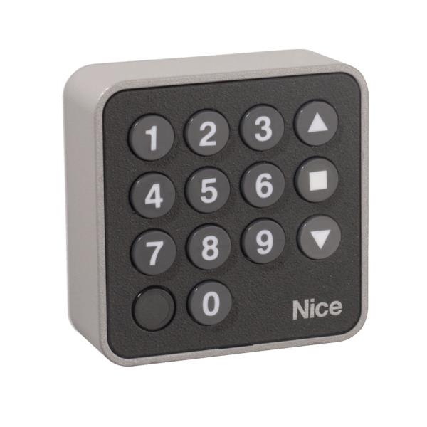NICE EDSW - bezdrátová osvětlená kódová klávesnice k pohonům bran a vrat, 1-kanálová