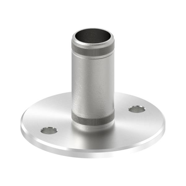 50010-240 - nerezová kotvicí příruba pro trubku pr. 33,7 mm, vrchní i boční, pro nerezové zábradlí