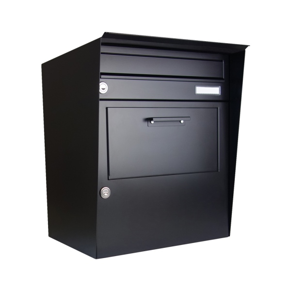 DOLS Parcel Box 05 RAL9005 - kombinovaná poštovní schránka na balíky i listoviny, pro montáž na stěnu, černá