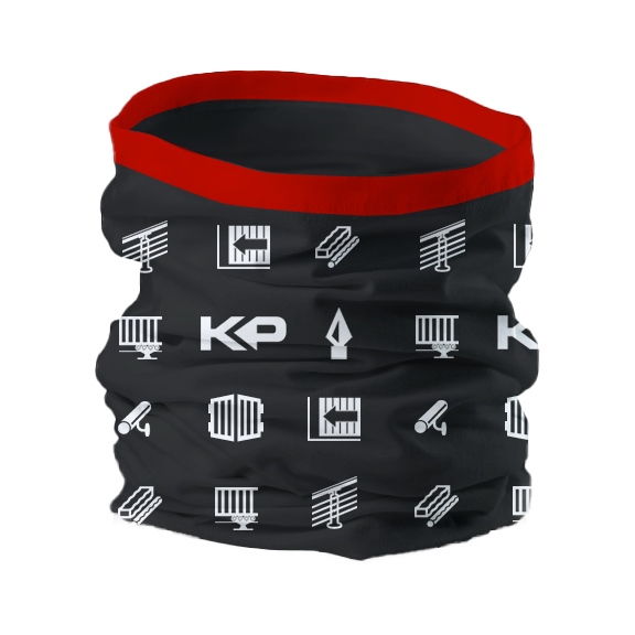 KP Merch šátek – multifunkční šátek s logem KP a piktogramy