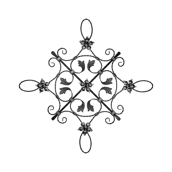 PSG 13.010 - ozdobný ornament pro kované ploty, brány a mříže