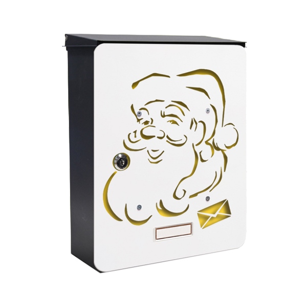 MIA box Santa Claus Y - poštovní schránka s výměnným krytem a jmenovkou, Santa Claus