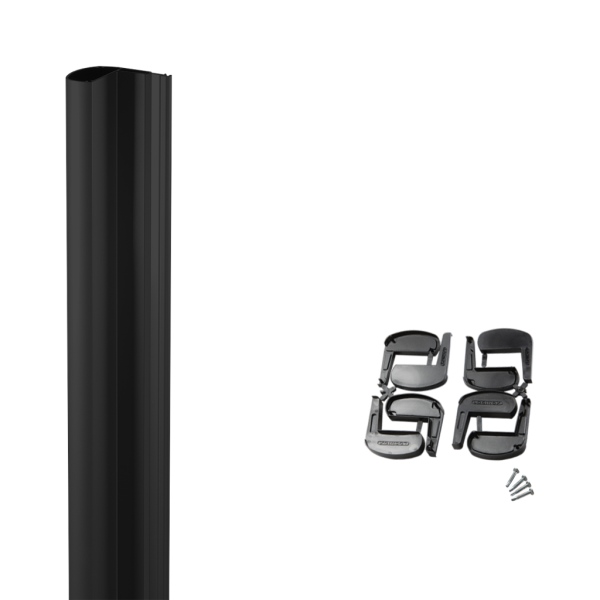 LOCINOX N LINE MAG 3000 C - dorazová lišta pro skrytou montáž přídržných elektromagnetů, pro křídlové branky, černá