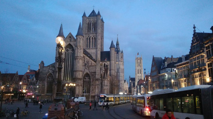Historické belgické město Gent