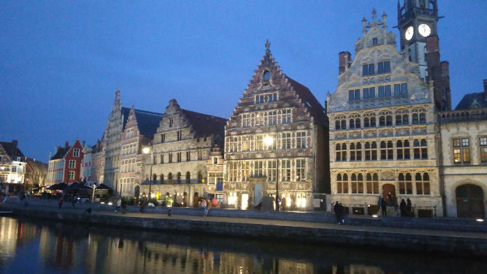 Historické belgické město Gent