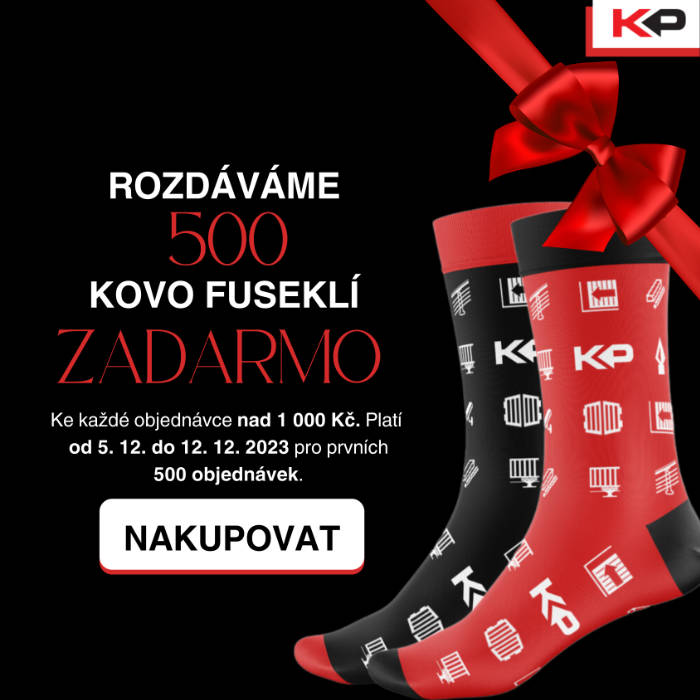 Ponožky zdarma na KovoPolotovary.cz