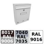 DOLS H-011 RAL - poštovní schránka s otvory, do bytových a panelových domů