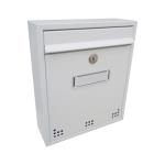 DOLS H-011 RAL9016 - poštovní schránka s otvory, do bytových a panelových domů, bílá