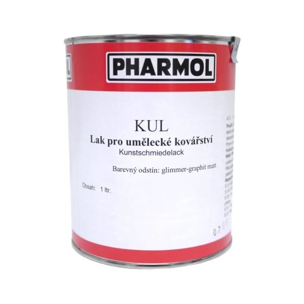 Grafitová matná barva - lak pro umělecké kovářství Pharmol Kul Glimmer-graphit matt, 1 litr