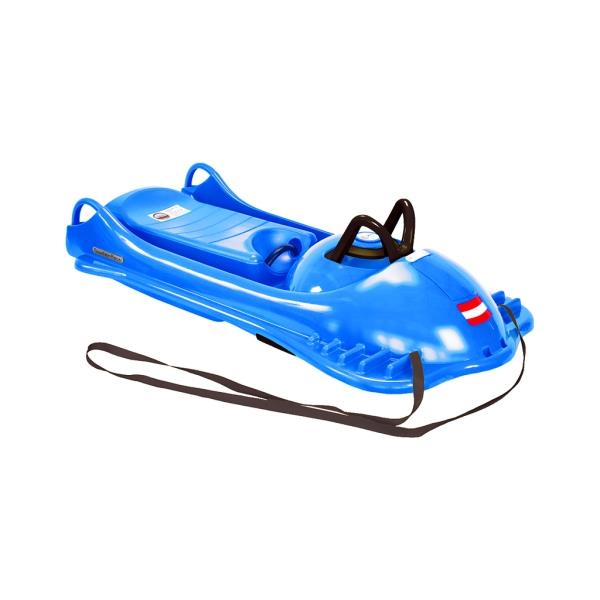 KHW Mountain Racer iceblue - dětské boby s volantem a ruční brzdou, světle modré
