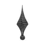 Kovaný hrot - špička pro kovaný plot a bránu 40.117, 180x60 mm, základna 29 mm