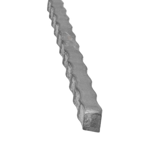 KSO2 - ocelový zdobený hranol pr. 12x12 mm, kovaný čtyřhran, délka 6 m