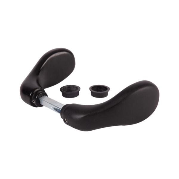 LOCINOX 3006CB – hliníková klika na dveře a křídlové branky, délka 98 mm, černá