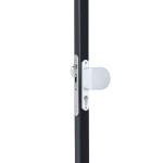 LOCINOX 3006HOLD-PAD – hliníková klika se štítem na křídlové branky, pevná/otočná, stříbrná