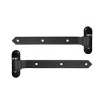 LOCINOX 3DW HDG 350 – ocelové panty pro dřevěné křídlové brány a branky, pozinkované, černé, délka 360 mm