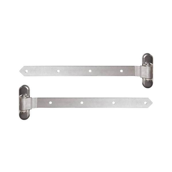 LOCINOX 3DW HDG 450 – ocelové panty pro dřevěné křídlové brány a branky, pozinkované, stříbrné, délka 470 mm