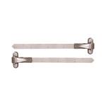 LOCINOX 4DW A2 500 - nerezové regulovatelné panty pro dřevěné křídlové brány a branky, délka 500 mm