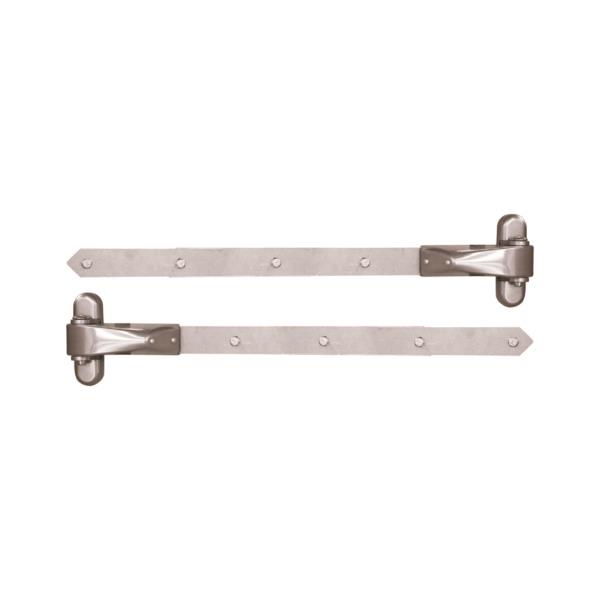 LOCINOX 4DW A2 500 - nerezové regulovatelné panty pro dřevěné křídlové brány a branky, délka 500 mm