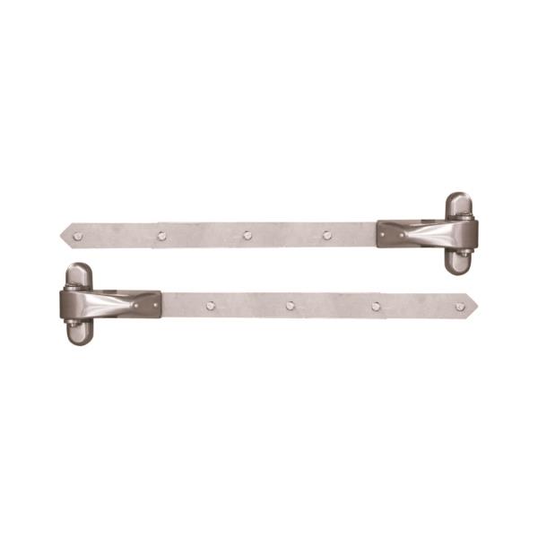 LOCINOX 4DW A2 500 - nerezové regulovatelné panty pro dřevěné křídlové brány a branky, délka 500 mm