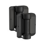 LOCINOX SERVAL-SD-K – zavírač nahrazující panty na hranatý sloupek, pro křídlové branky, černý