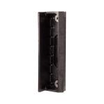 LOCINOX SMKL QF2 9005 - dorazová lišta pro profil od 40 mm, pro křídlové branky, černá