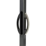 LOCINOX UNIWING-PC – hliníkové madlo na hranatý sloupek pro křídlové branky, rozteč 110 mm, stříbrné