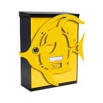 MIA box Fish Y - poštovní schránka s výměnným krytem a jmenovkou, ryba