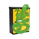 MIA box Geko Y - poštovní schránka s výměnným krytem a jmenovkou, ještěrka