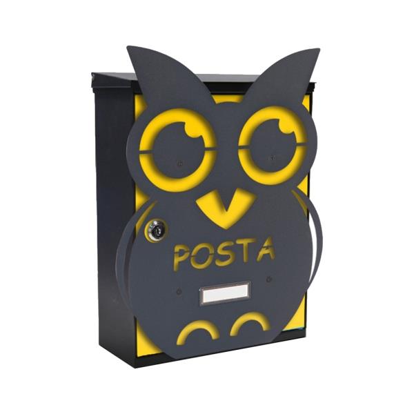 MIA box Owl Y - poštovní schránka s výměnným krytem a jmenovkou, sova