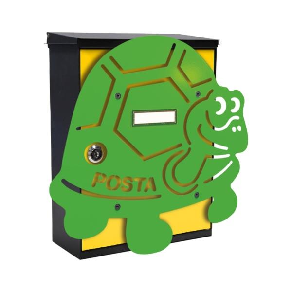 MIA box Turtle Y - poštovní schránka s výměnným krytem a jmenovkou, želva