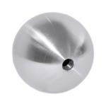 Nerezová ozdobná koule - ukončení 52120-240 dutá hladká, pr. 120 mm, závit M10, pro zábradlí a schodiště