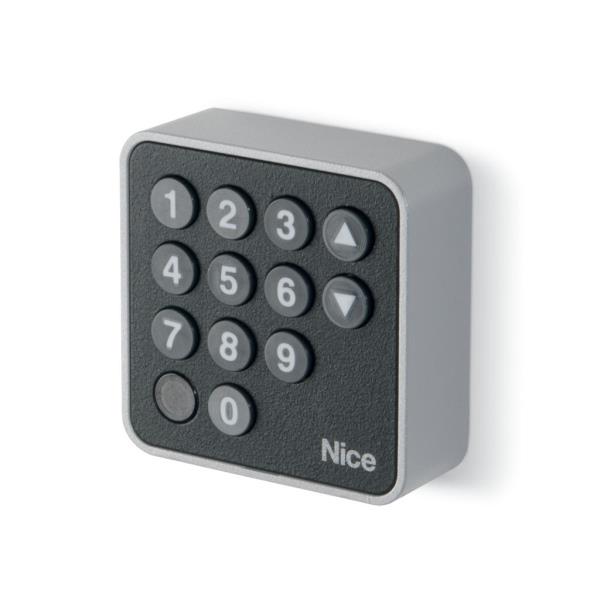 NICE EDS - osvětlená kódová klávesnice k pohonu bran a vrat, drátová
