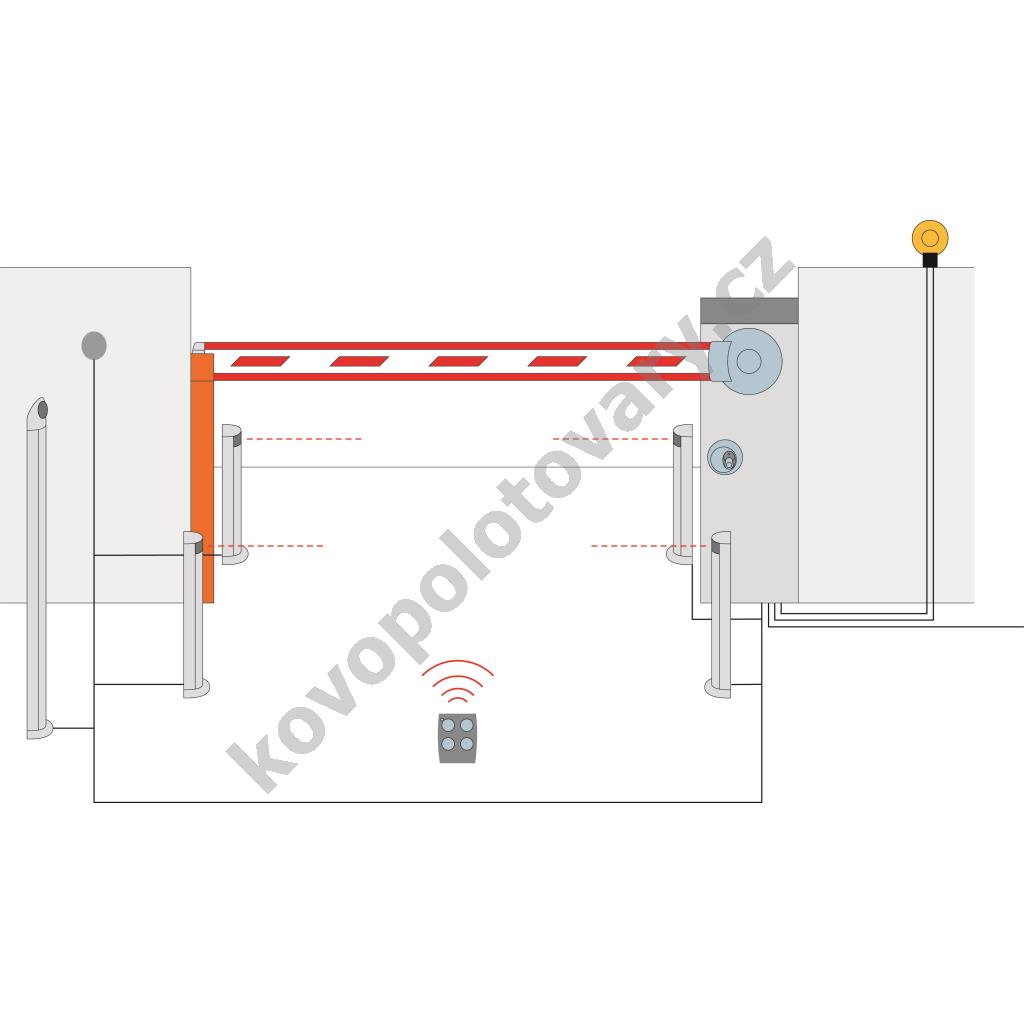 Блочный фундамент для шлагбаума универсальный unibase