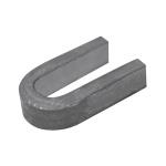 Ocelová spona U-14 pro kotvení plotů a mříží, 45x14 mm, průřez 14x6 mm