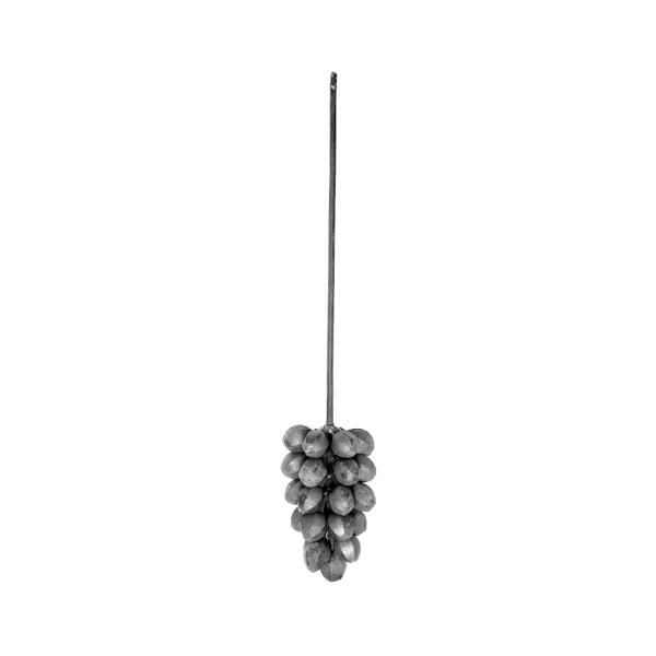 Ozdobný vinný hrozen pro kovaný plot, bránu a zábradlí 50.166, 120x60 mm