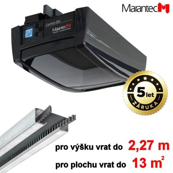 Pohon garážových vrat MARANTEC COMFORT-280 set K1 do výšky 2,27 m a plochy 13 m2