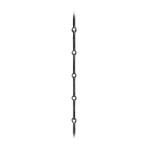 Probíjená tyč pro kované zábradlí, ploty a brány 33.023, pr.14 mm, rozteč 140 mm