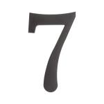 PSG 64.137 - plastová 3D číslice 7, číslo na dům, výška 180 mm, černá