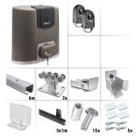 Somfy Elixo 500 3S io Standard 7.0Z - sestava pojezdu, pohonu a příslušenství, pro posuvnou bránu do průjezdu 4,2 m a 425 kg, pozinkovaný profil