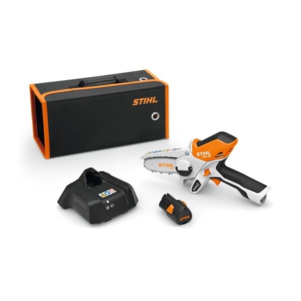 STIHL GTA 26 – vyvětvovací AKU mini pila 0,18 kW, lišta 10 cm, řetěz 1/4" PM3 + akumulátor AS 2 + nabíječka AL 1