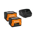 STIHL STARTER SET PLUS AK 20 + AL 101 – set dvou akumulátorů a nabíječky, 36 V, 4 Ah, 144 Wh