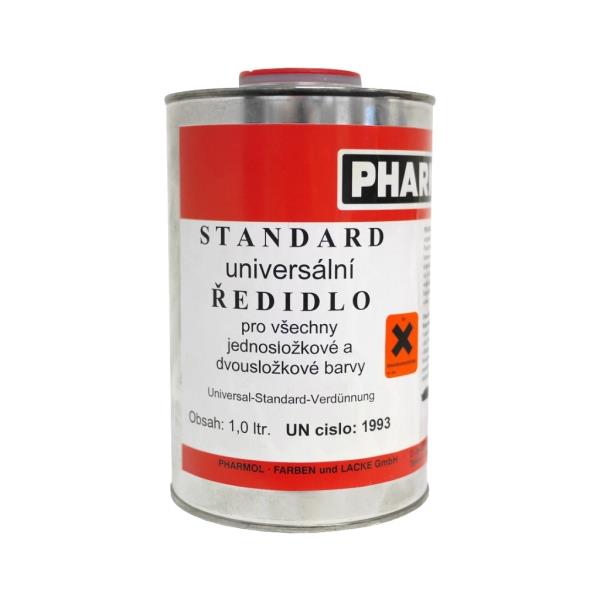 Univerzální ředidlo Pharmol Standard pro 1- a 2-složkové barvy, 1 litr