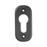 Zámkový štítek na dveře - krytka vložky FM-537N, 67x32 x 3,5 mm, plast