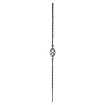 Zdobená tyč 21.024 pro kované ploty, brány a zábradlí, 950 mm, pr.12x12 mm