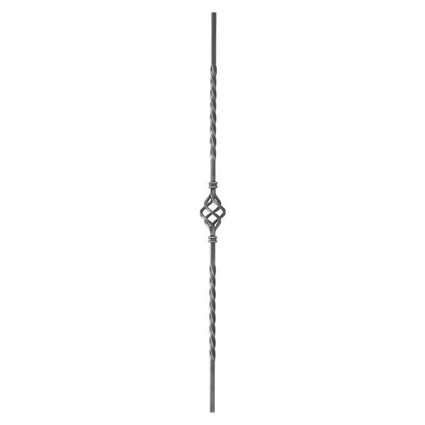 Zdobená tyč 21.024 pro kované ploty, brány a zábradlí, 950 mm, pr.12x12 mm