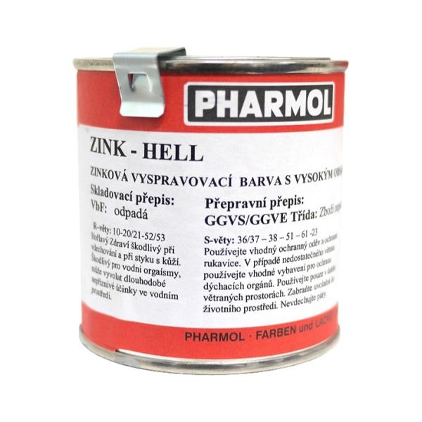 Zinková antikorozní barva Pharmol Zink Hell, 250 ml, proti reznutí a korozi kovů včetně oceli