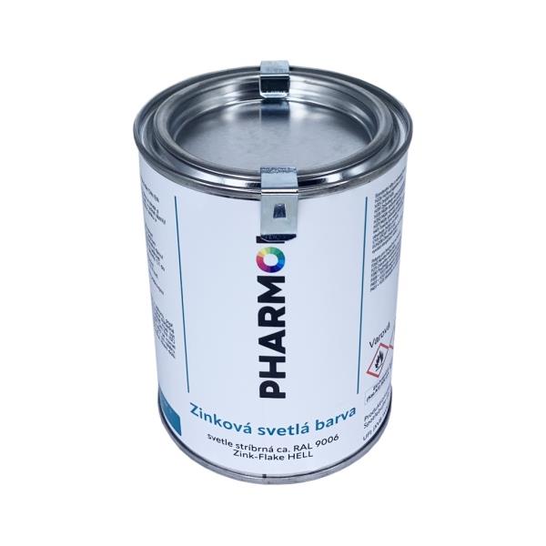Zinková antikorozní barva Pharmol Zink Hell, 500 ml, proti reznutí a korozi kovů včetně oceli